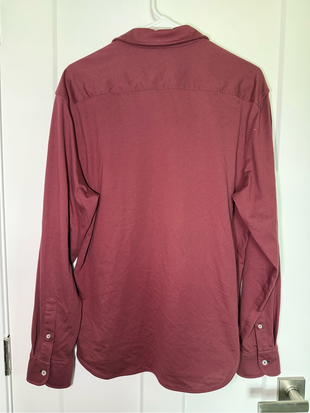 UNTUCKit Men's Button-Down Shirt in Wine Red - Picture 5 of 6